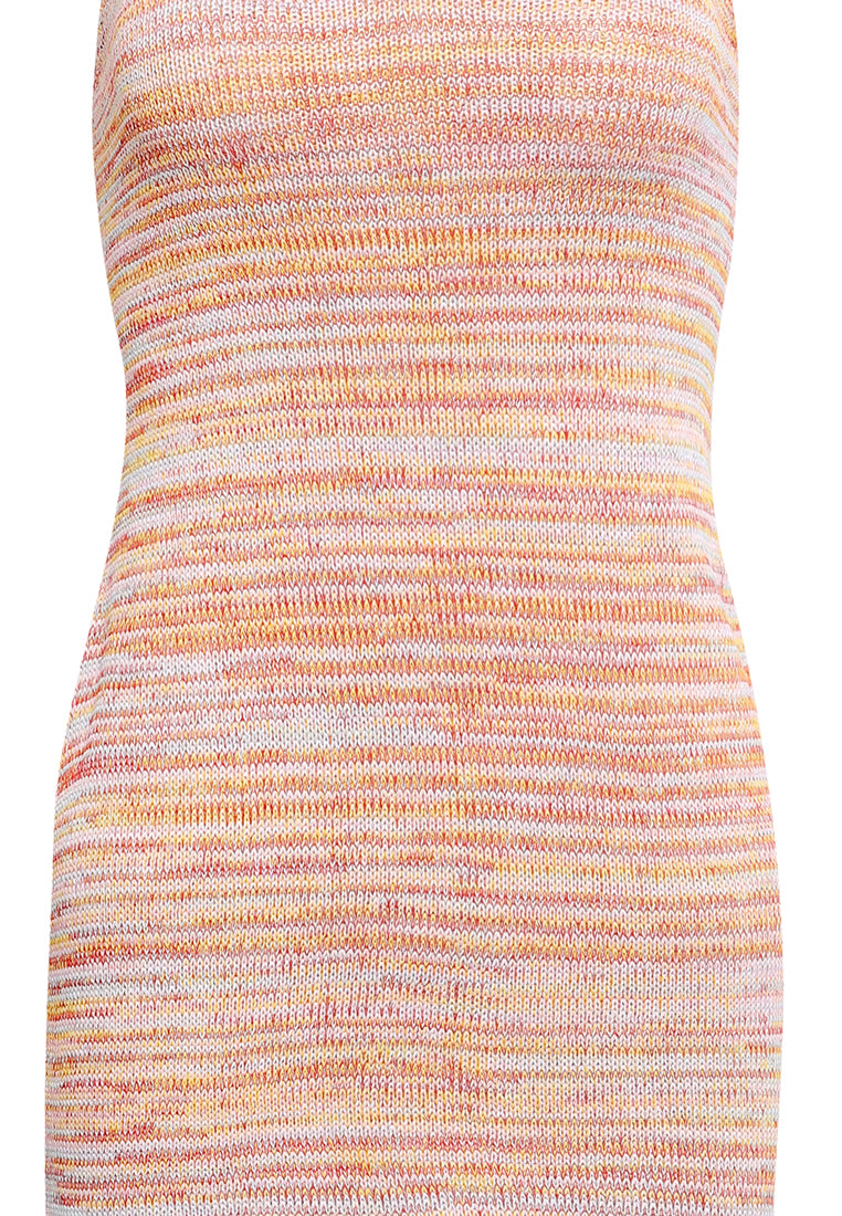 Halter Knit Mini Dress