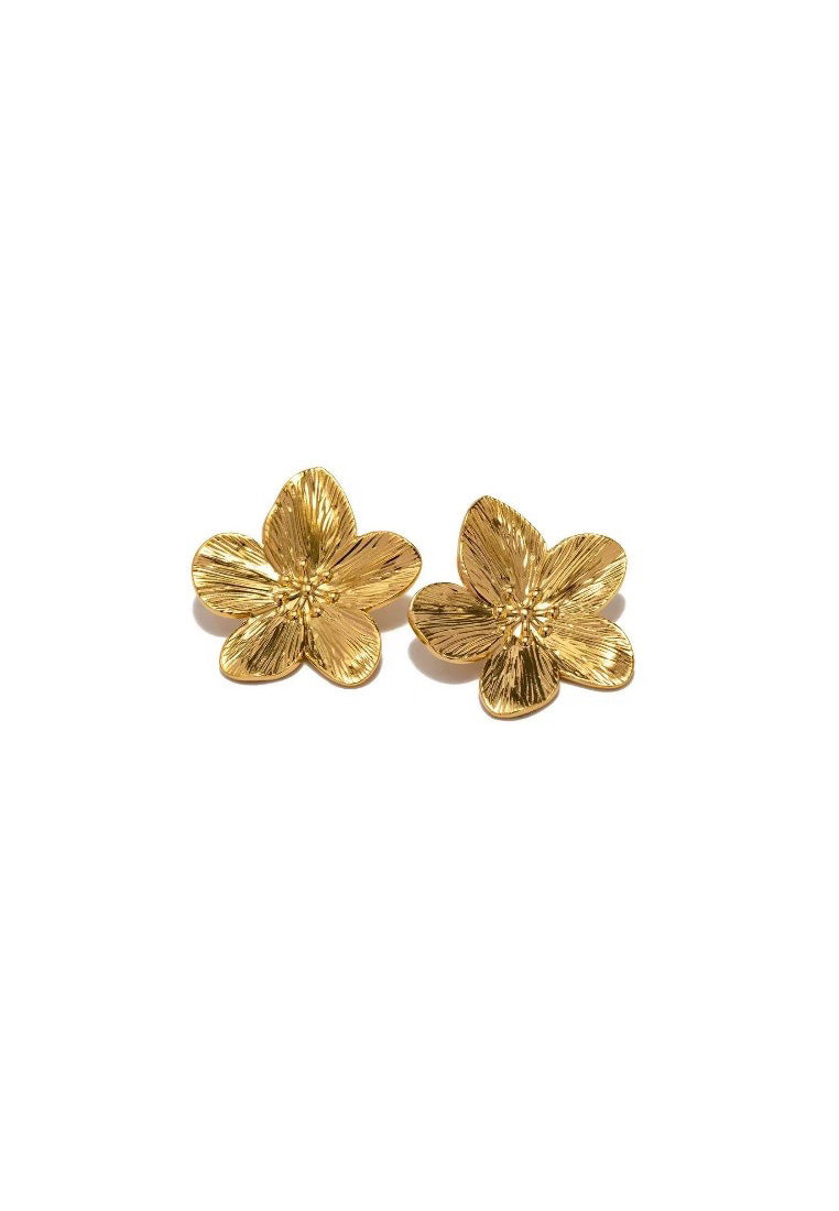 Flower Gold Earrings