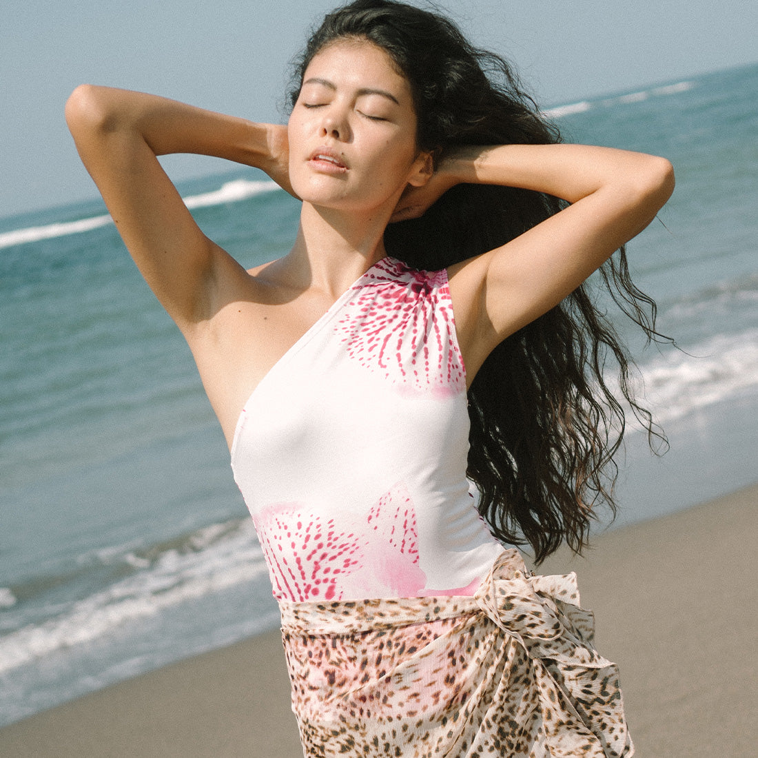 One Shoulder Orchid Top