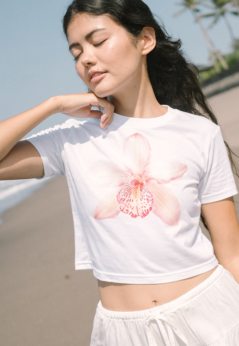 Pink Orchid Baby Tee