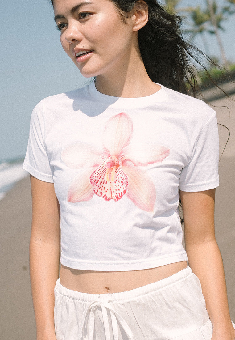 Pink Orchid Baby Tee