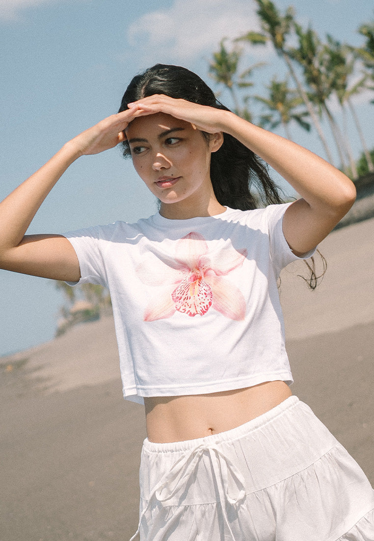 Pink Orchid Baby Tee