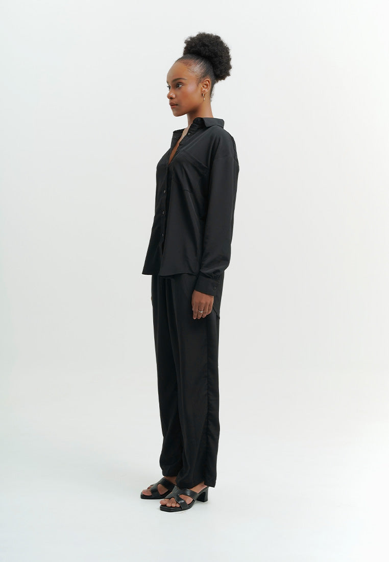 Pleated Loose Two Piece
