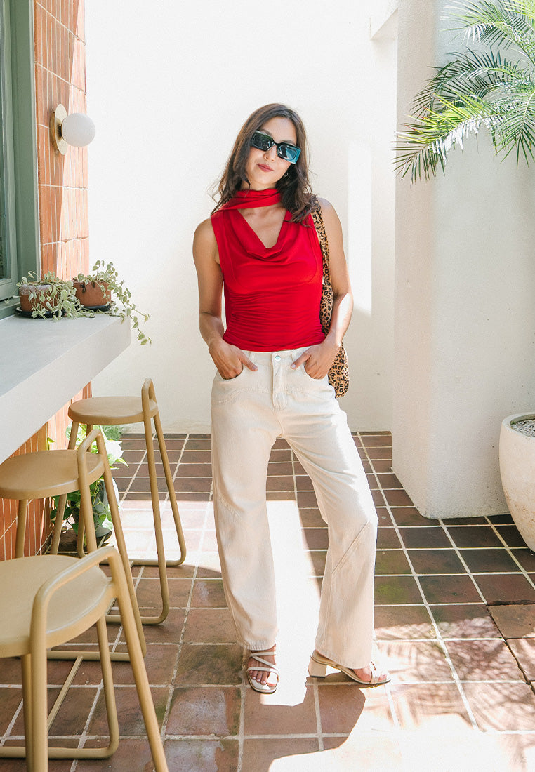 Scarf Halter Neck Top