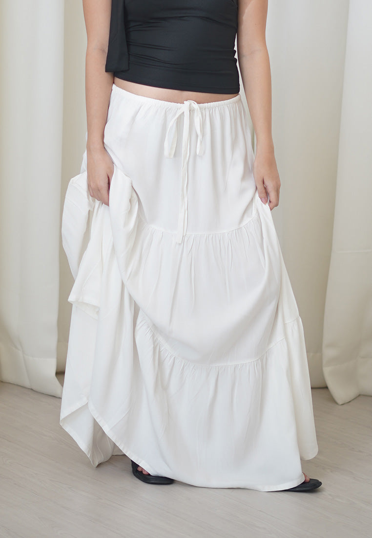 Sicilly Tiered Maxi Skirt
