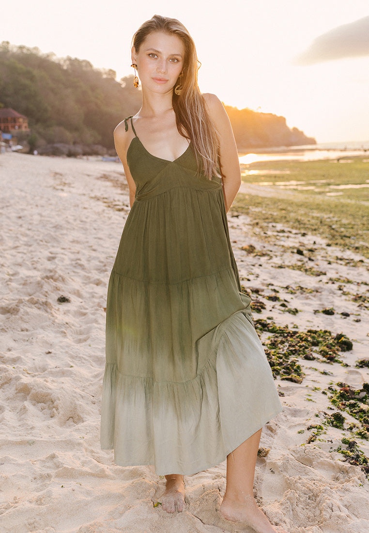 Multiway Tiered Ombre Dress