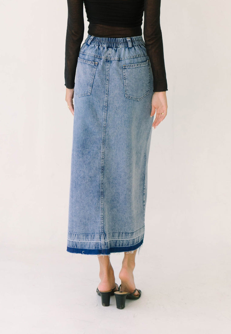 Rome Slit Jeans Skirt