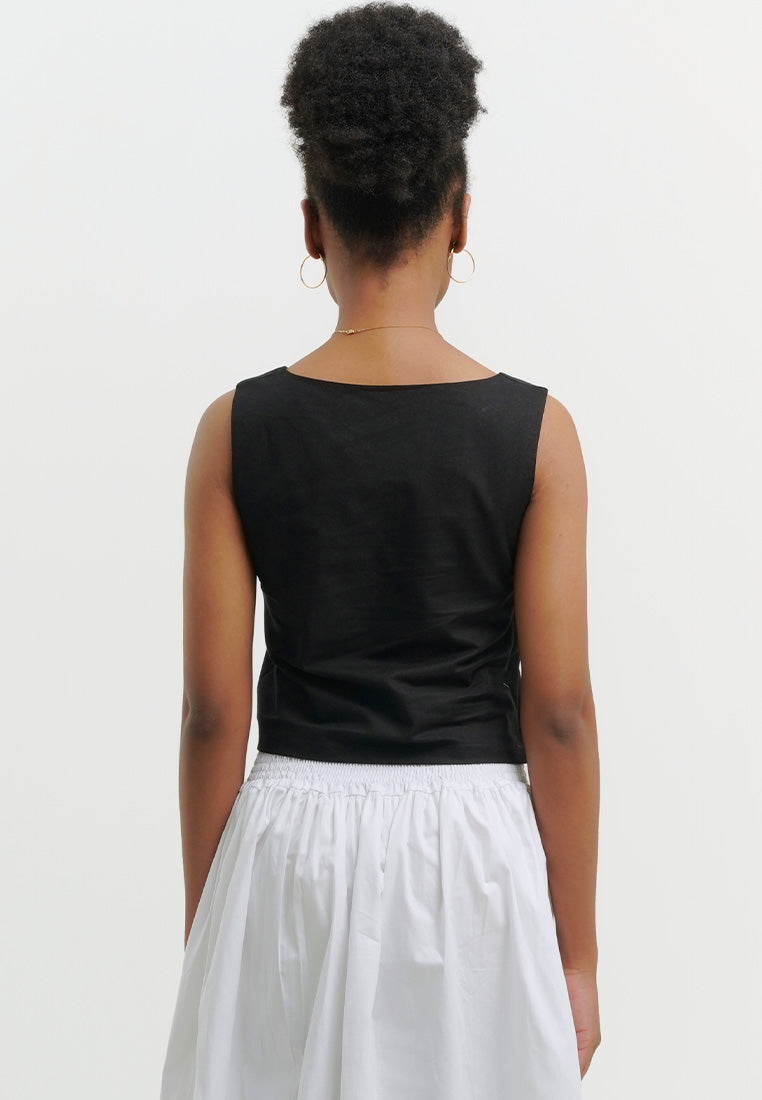 Scoop Linen Tank