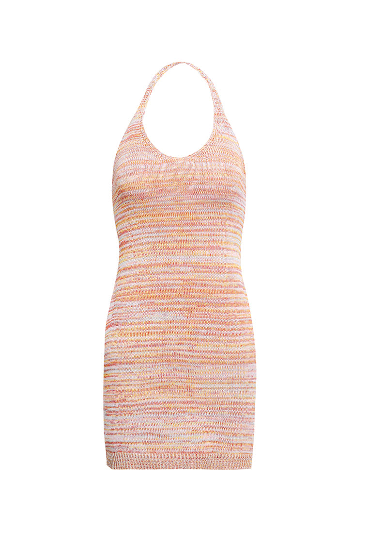 Halter Knit Mini Dress