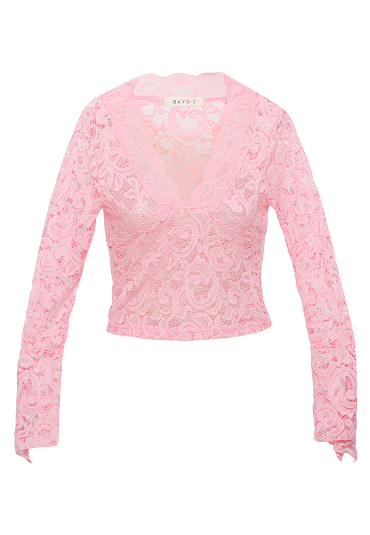 Lace Sleeve Top