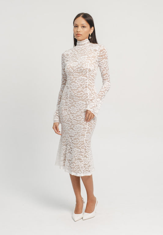 Balbiano Lace Midi Dress