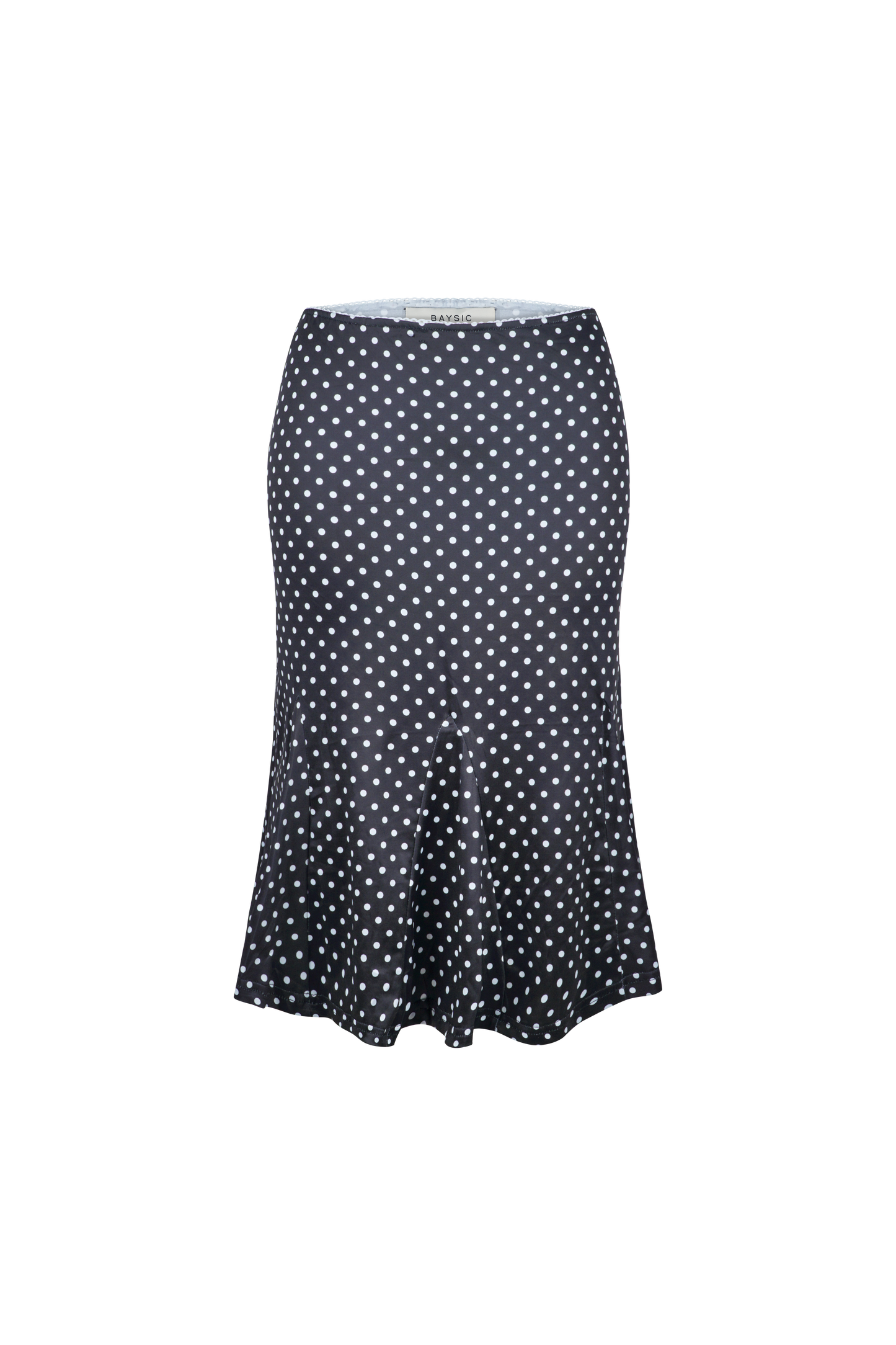 Small Dots Trumpet Midi Skirt