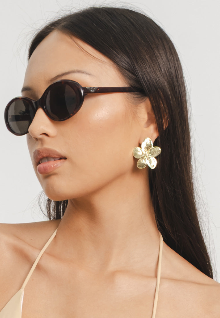 Flower Gold Earrings