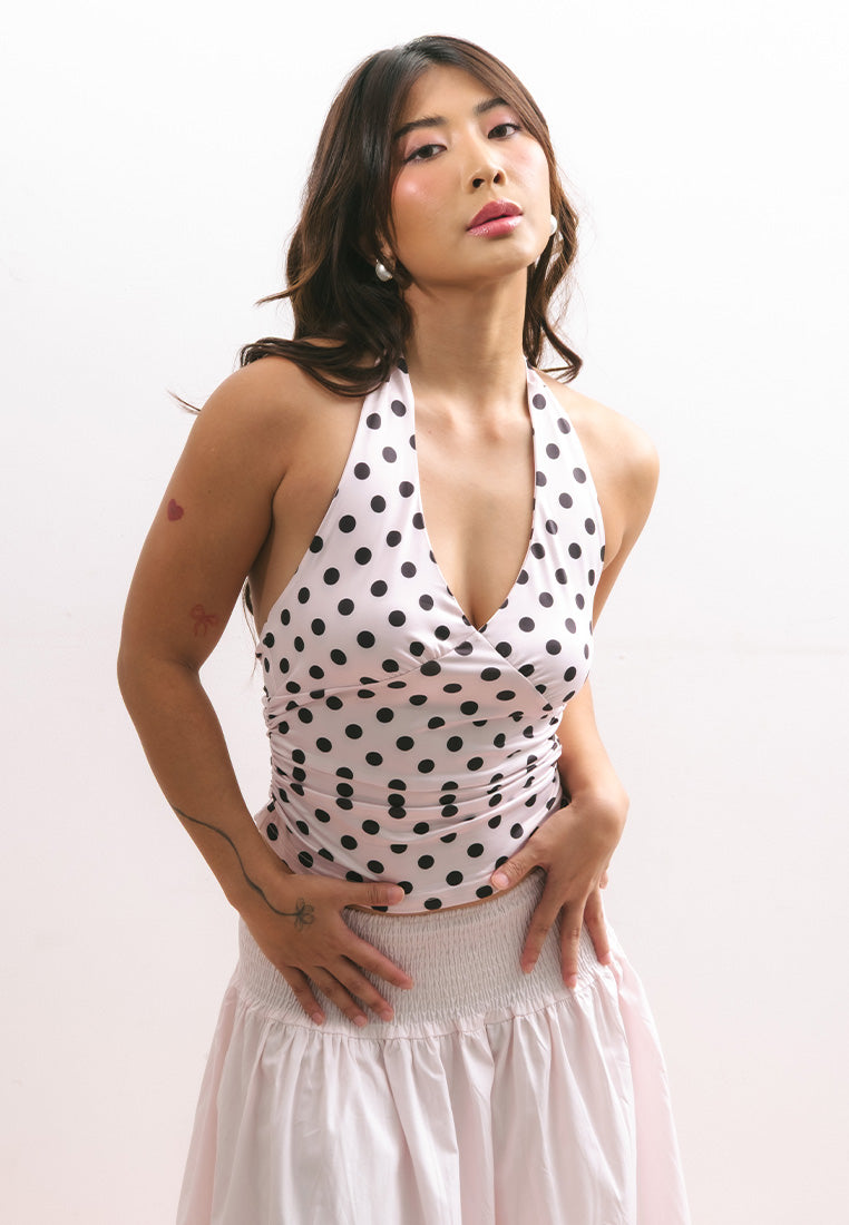 Halter Polka Dot Top