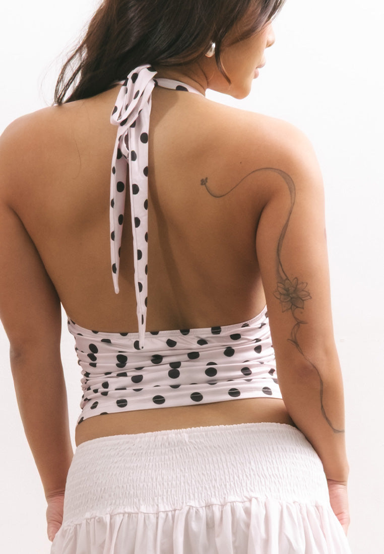 Halter Polka Dot Top