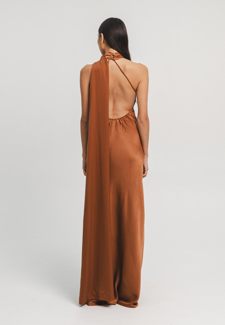 Ibiza Halter Maxi Gown