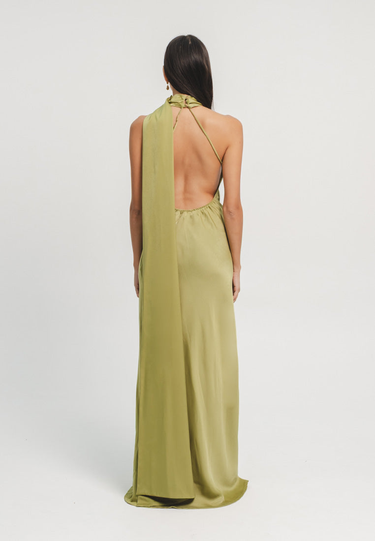 Ibiza Halter Maxi Gown