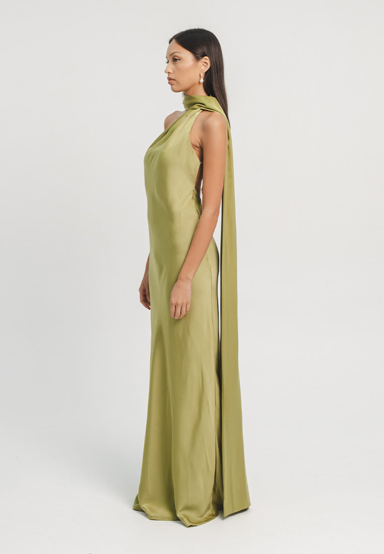 Ibiza Halter Maxi Gown