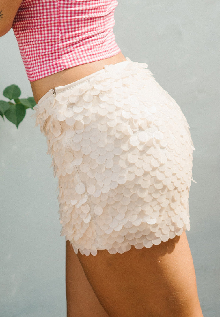 Iconic Sequin Shell Mini Skirt
