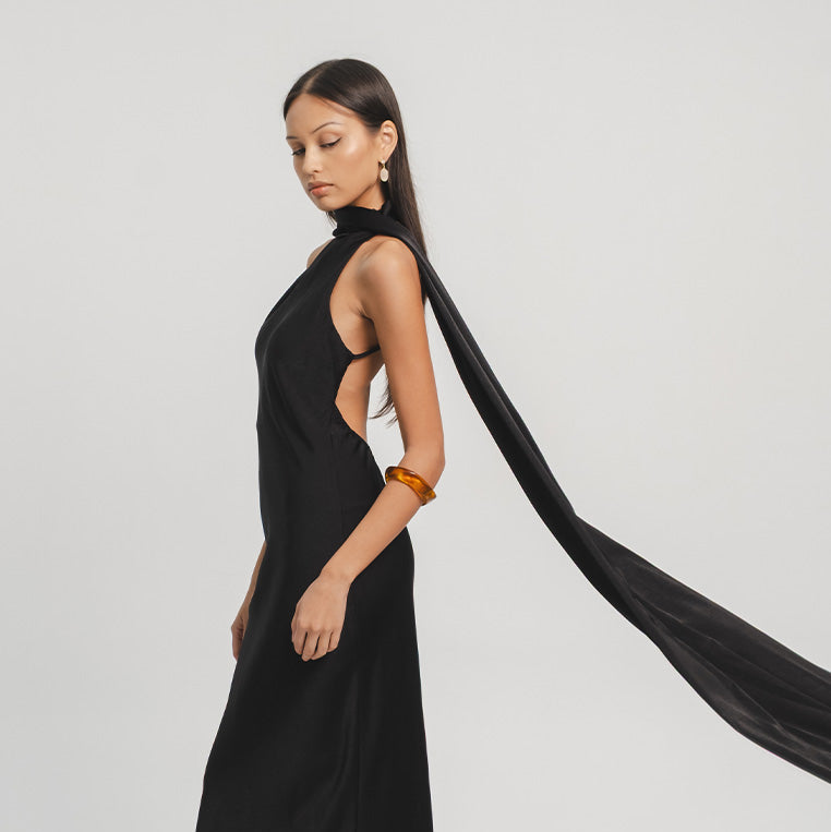 Ibiza Halter Maxi Gown