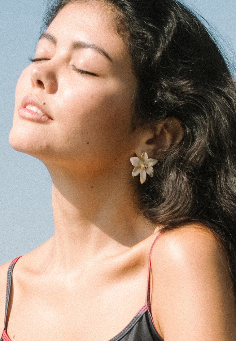 Metal Flower Earrings