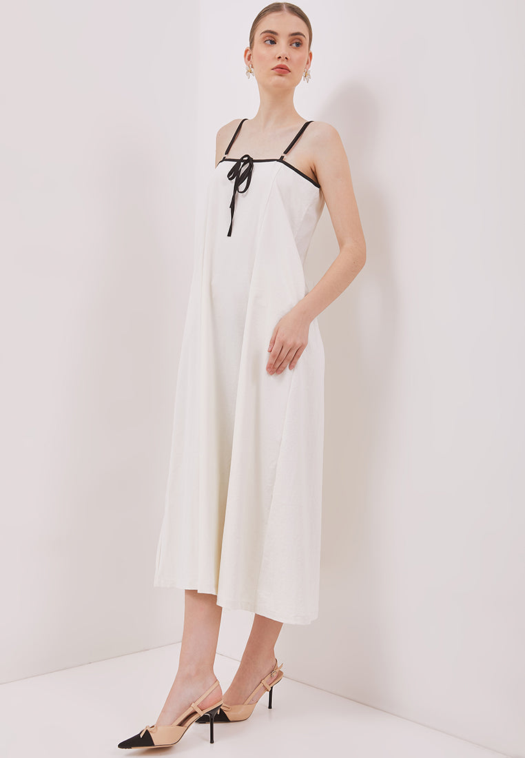 Outline Linen Long Dress