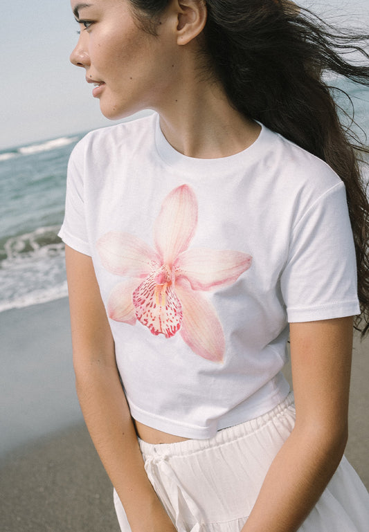 Pink Orchid Baby Tee