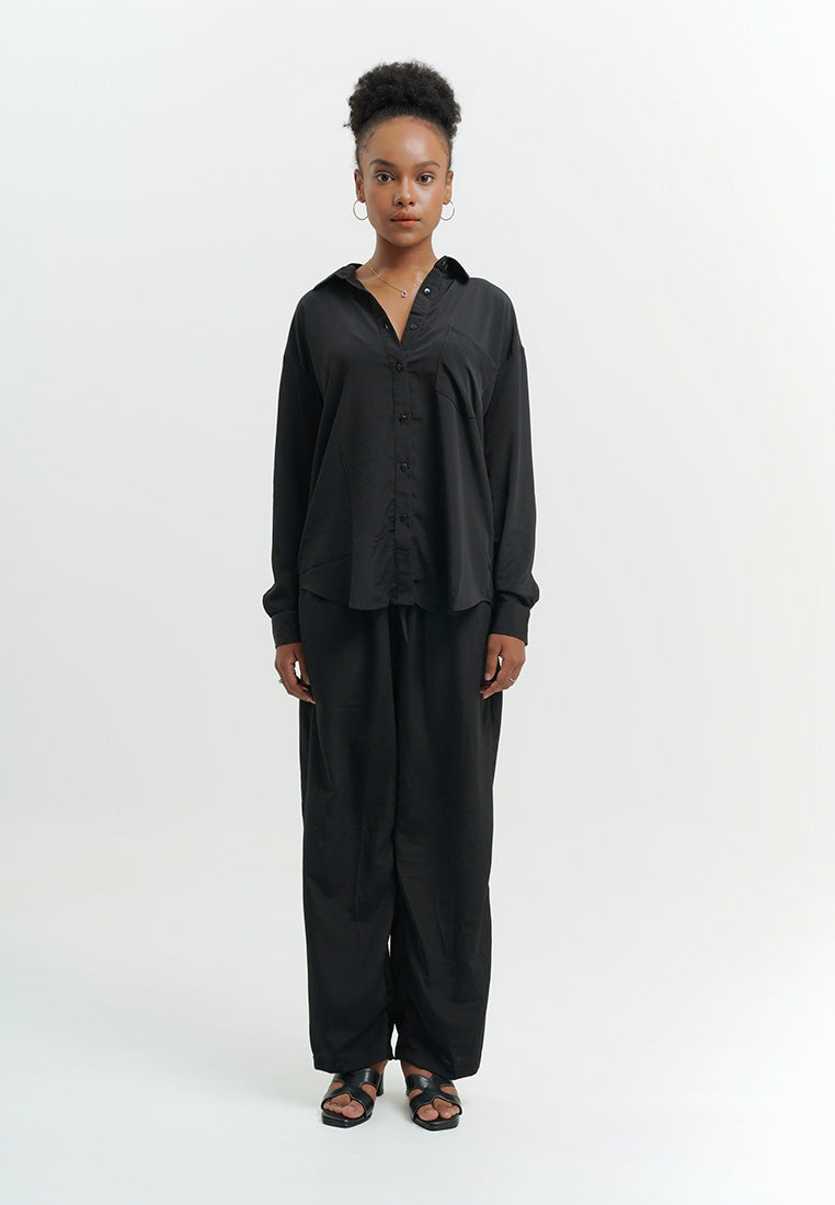 Pleated Loose Two Piece