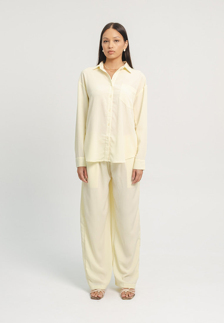 Pleated Loose Two Piece