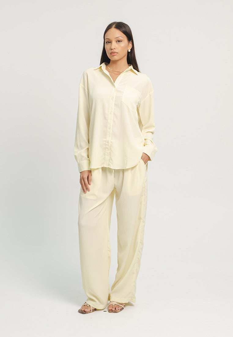 Pleated Loose Two Piece