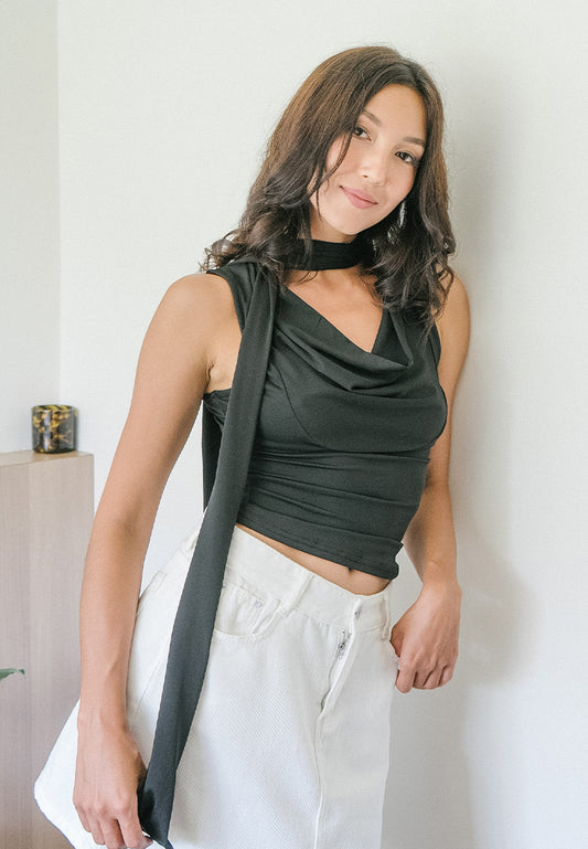 Scarf Halter Neck Top