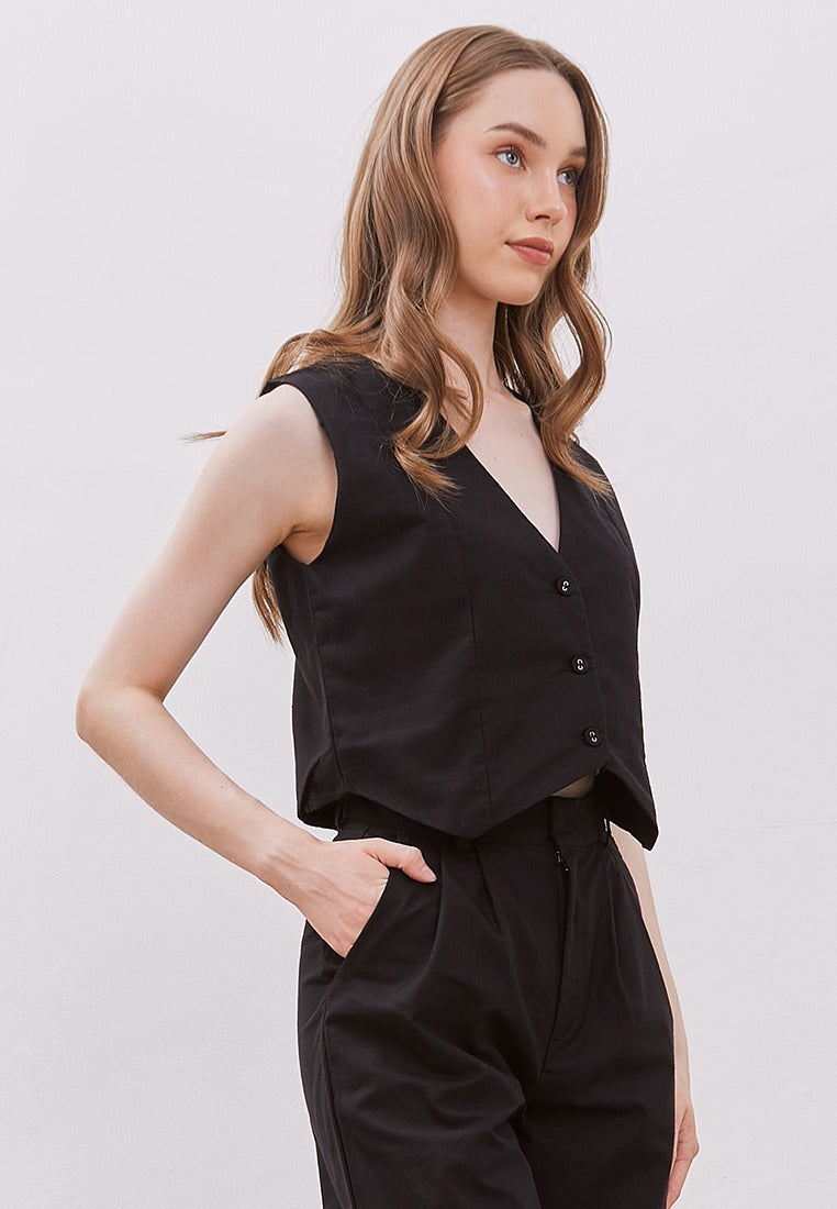 Linen Vest Top