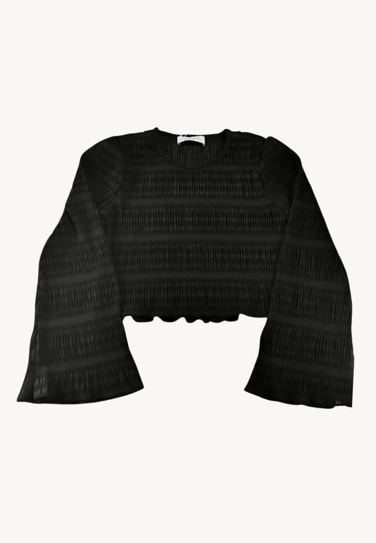 Seam Long Sleeve Crop Top
