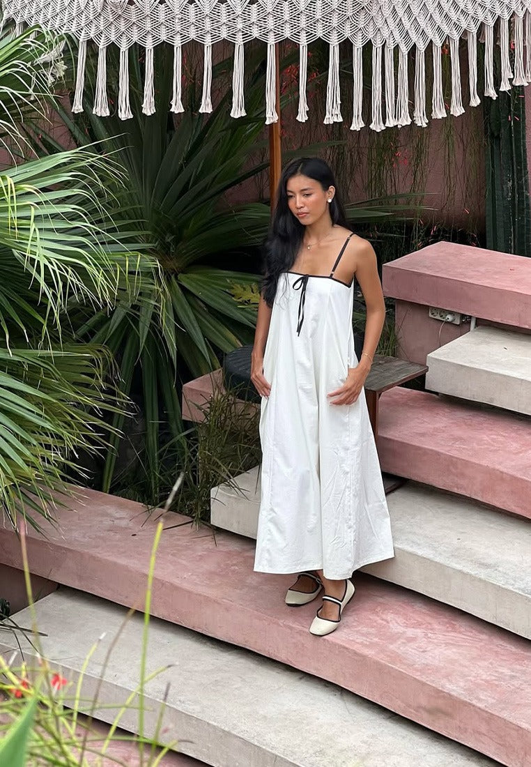 Outline Linen Long Dress