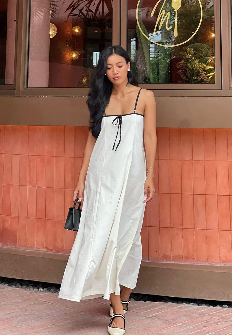 Outline Linen Long Dress