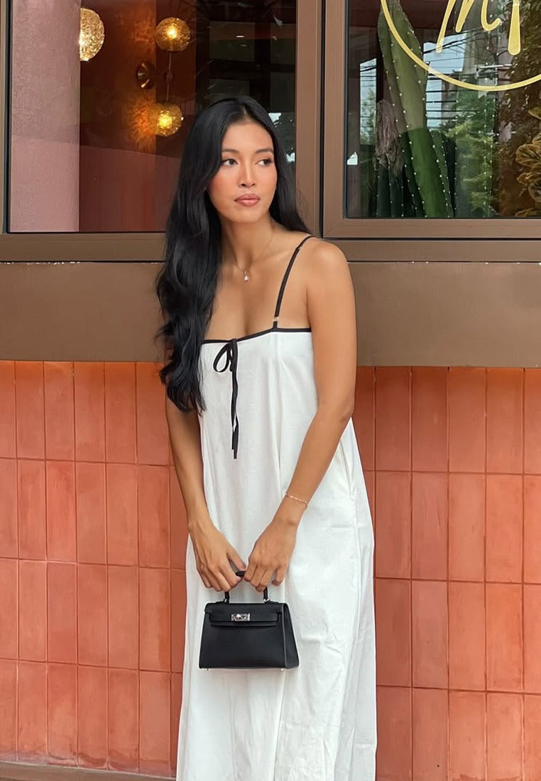 Outline Linen Long Dress