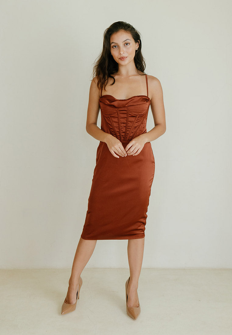 Katia Corset Midi Dress