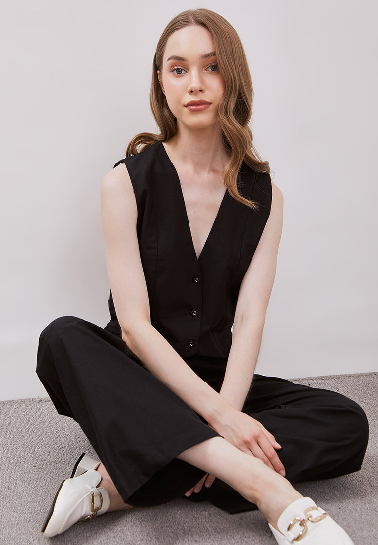 Linen Vest Top