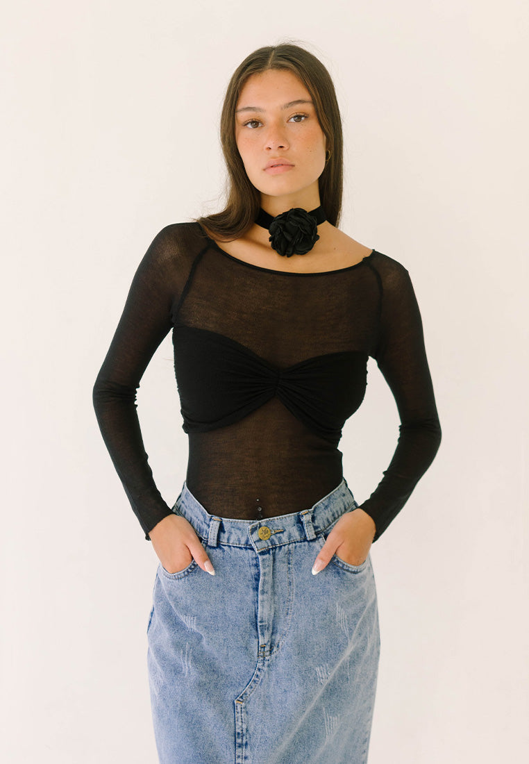 Milan Sheer Top