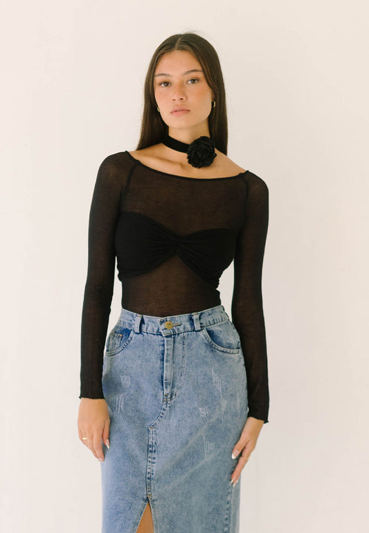 Milan Sheer Top