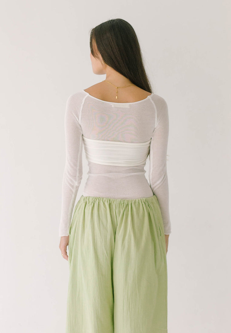 Milan Sheer Top