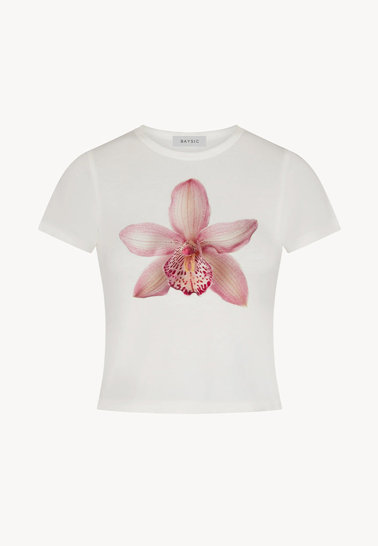 Pink Orchid Baby Tee
