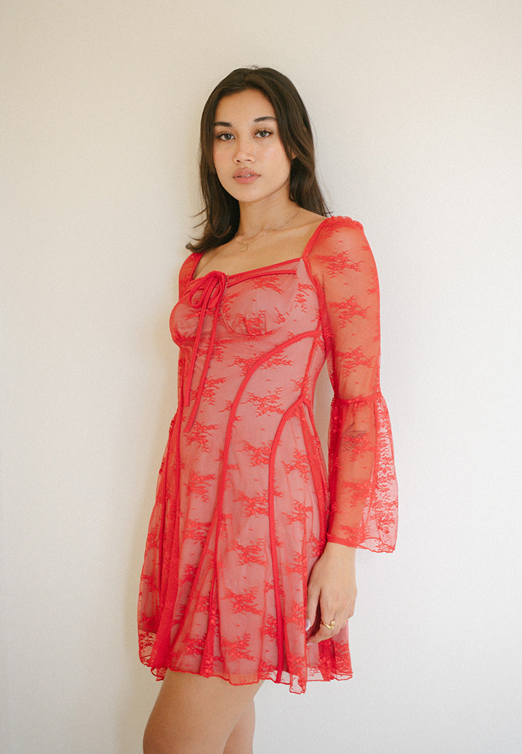 Pisces Lace Mini Dress