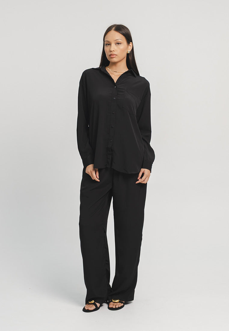 Pleated Loose Two Piece