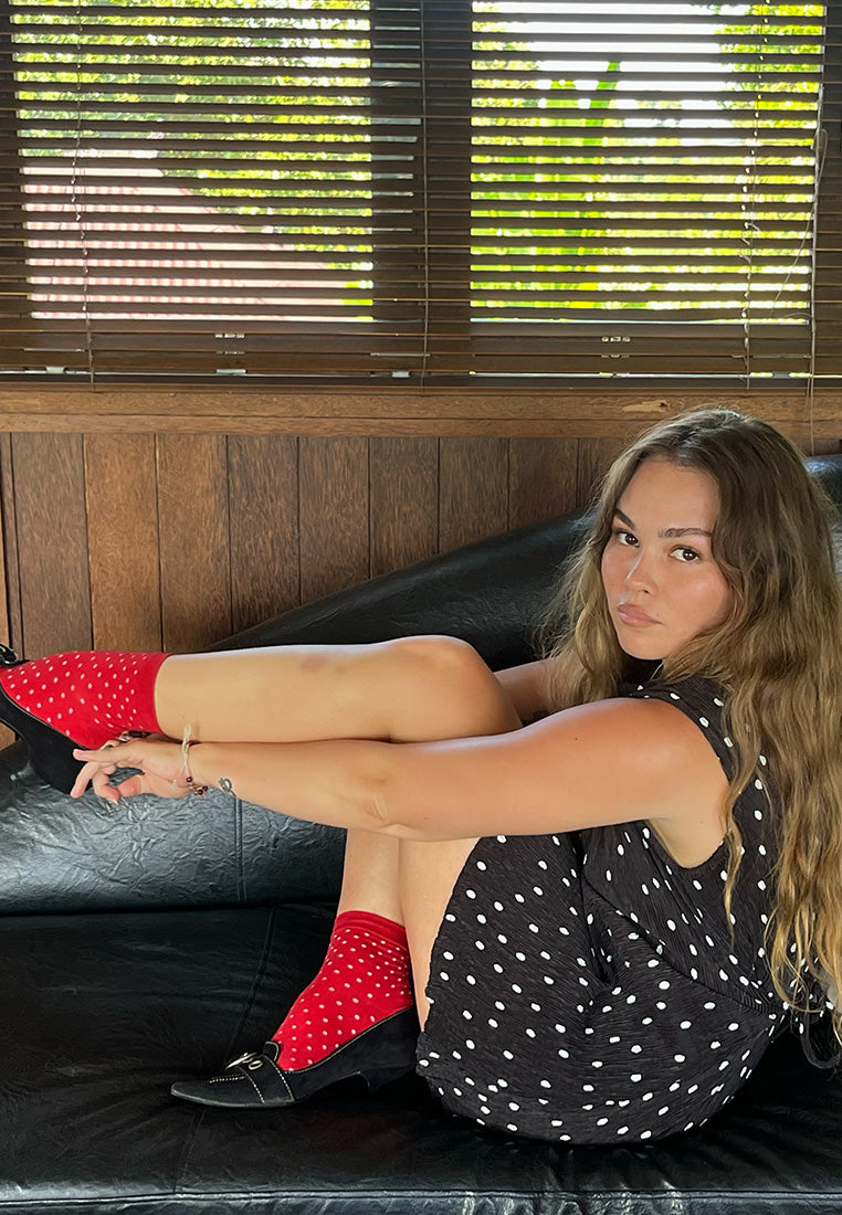 Polka Dot Mini Dress