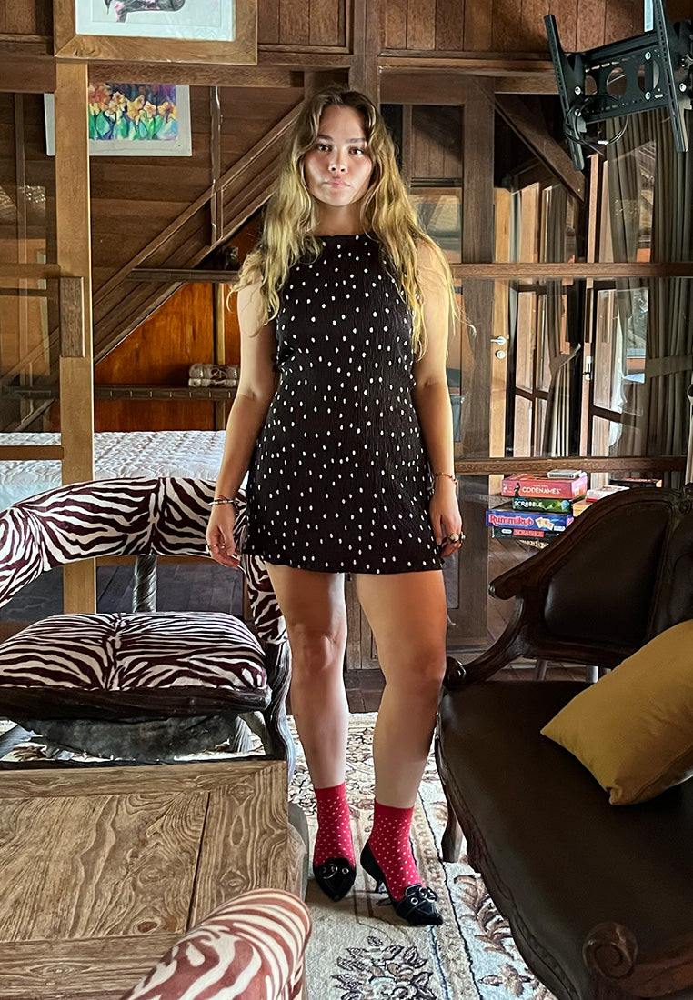 Polka Dot Mini Dress