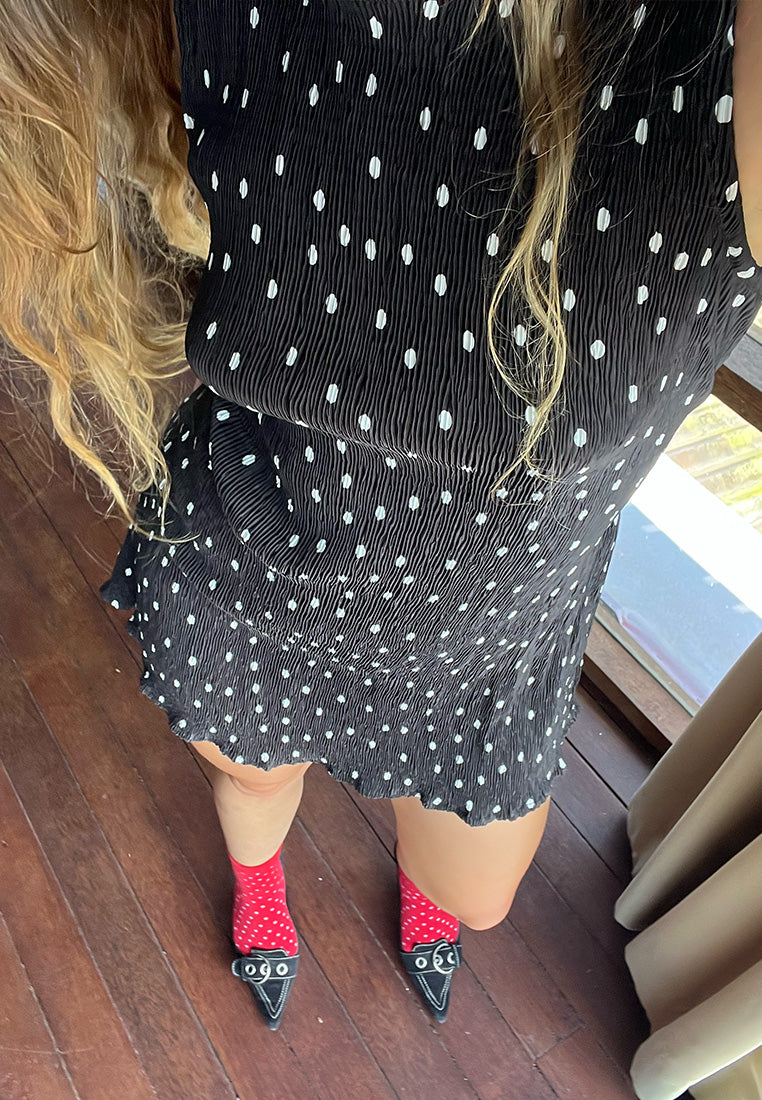 Polka Dot Mini Dress
