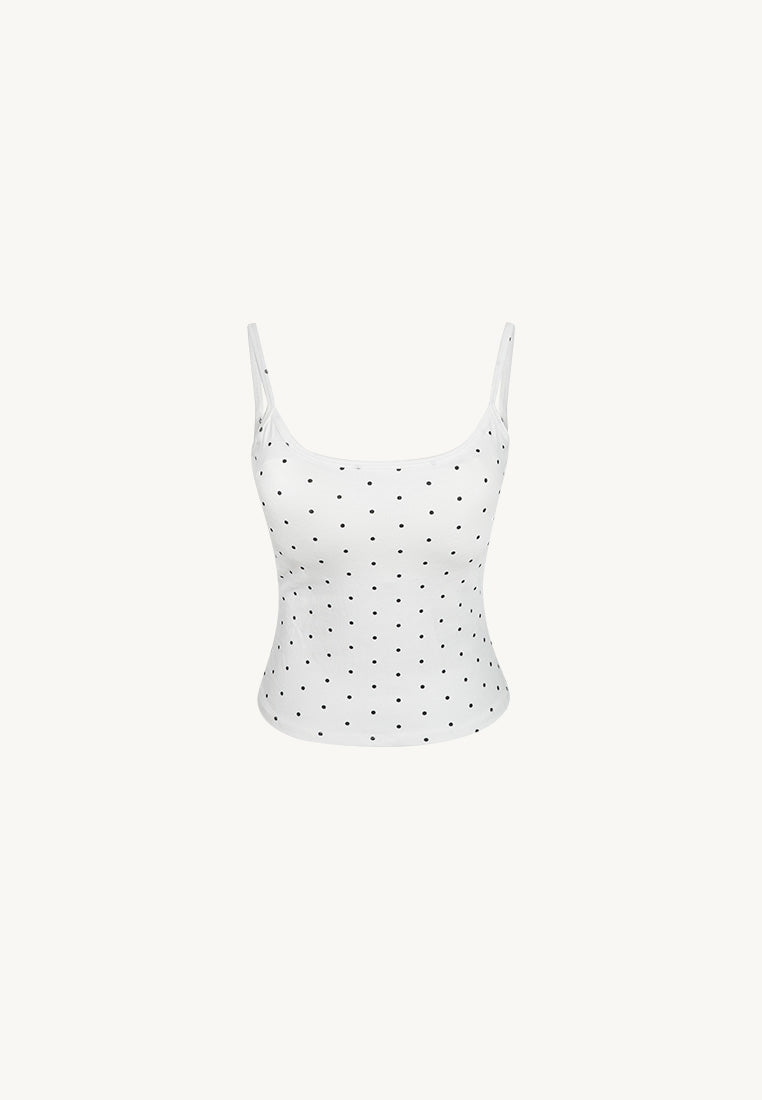 Polka Dot Padded Top