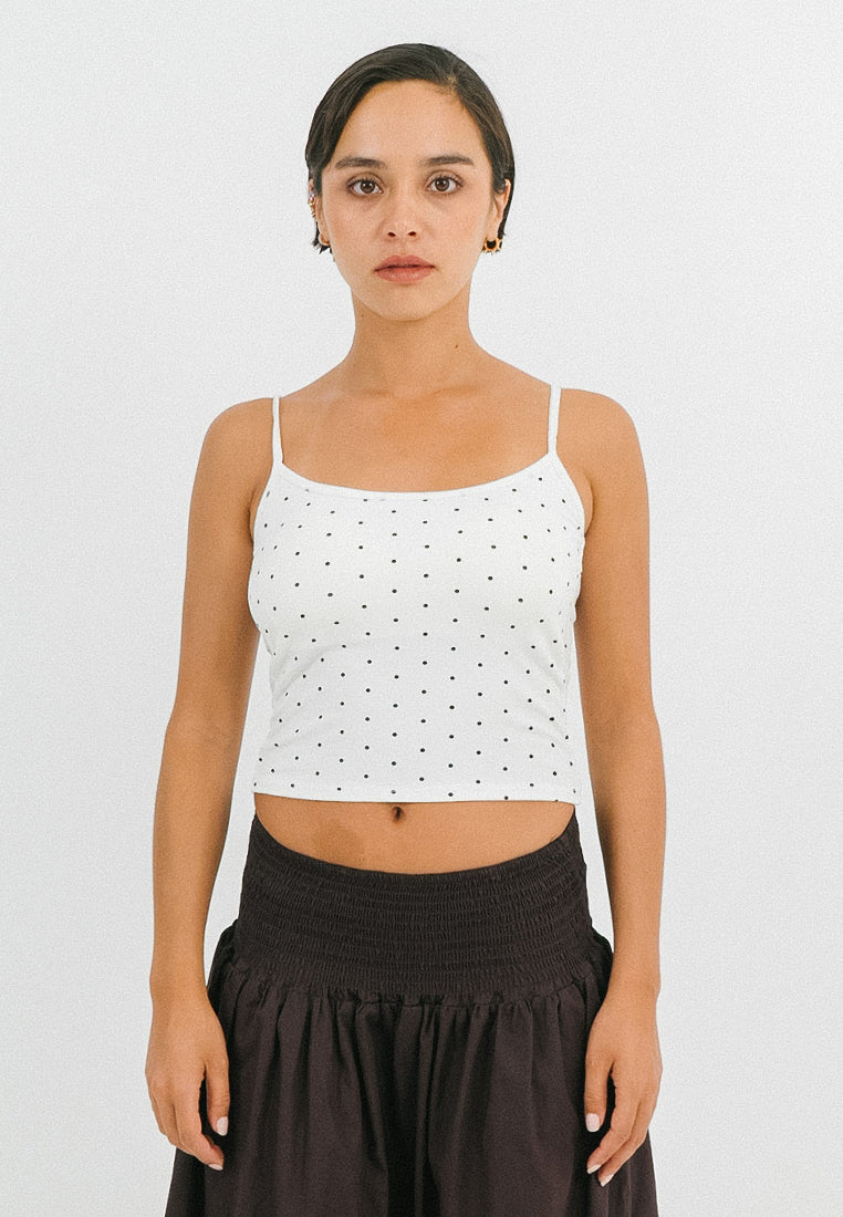 Polka Dot Padded Top