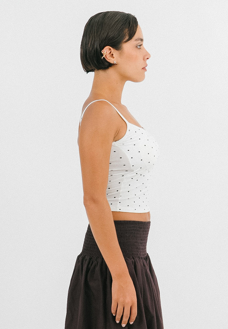 Polka Dot Padded Top